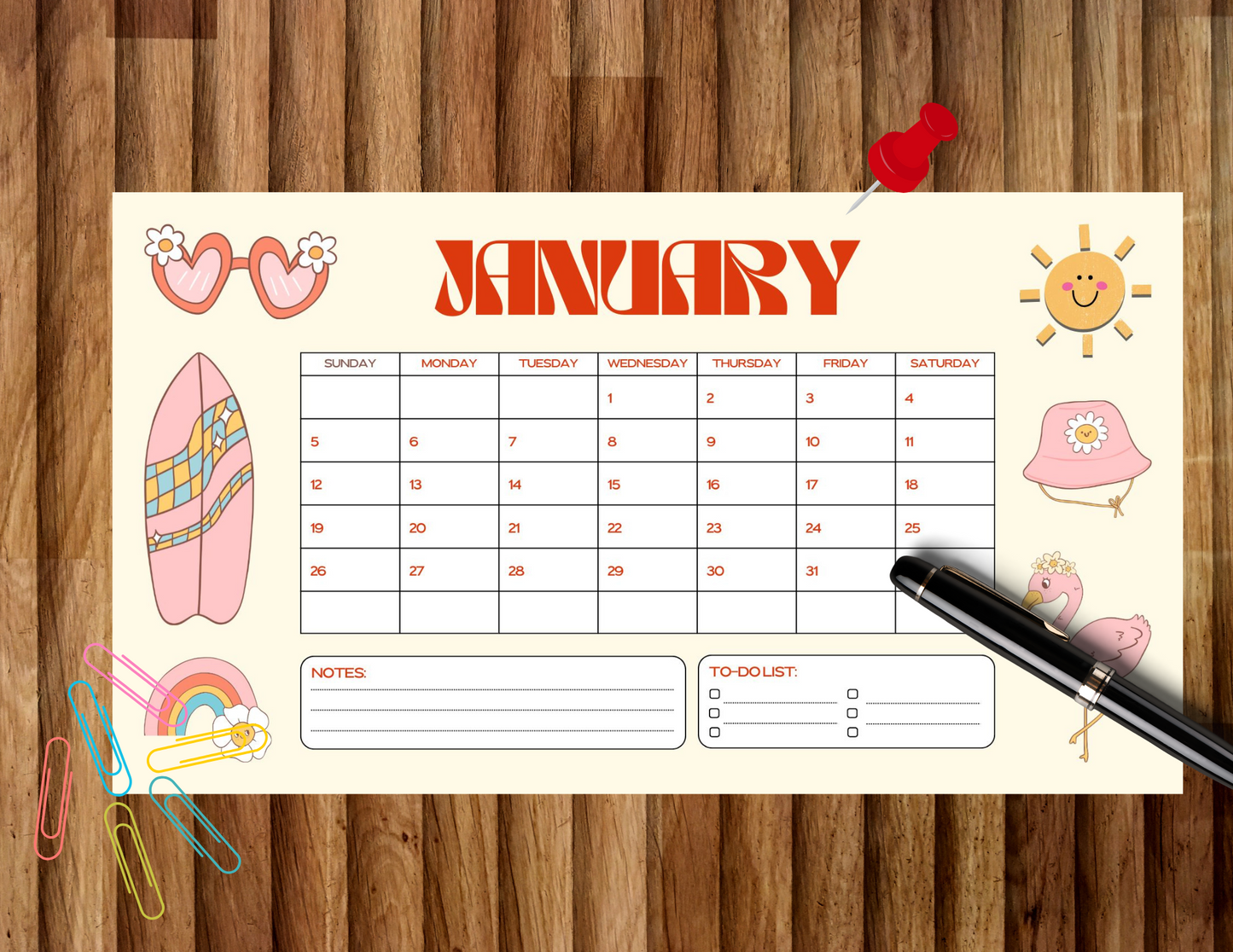 2025 Printable Kids Calendar – Cute, Editable, and Perfect for Homeschool or Wall Display! - Wesecurelife