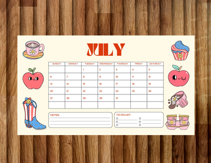 2025 Printable Kids Calendar – Cute, Editable, and Perfect for Homeschool or Wall Display! - Wesecurelife