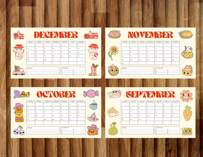 2025 Printable Kids Calendar – Cute, Editable, and Perfect for Homeschool or Wall Display! - Wesecurelife