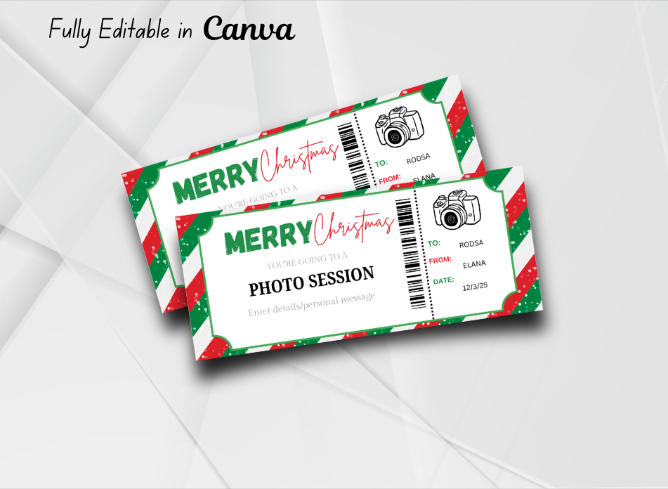 Photography Session Gift Christmas Gift Certificate | College Fund Gift Voucher | College Contribution Printable Certificate | INSTANT DOWNLOAD - EDITABLE Text - Wesecurelife