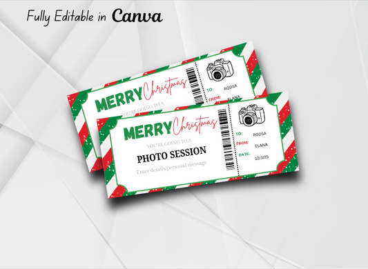 Photography Session Gift Christmas Gift Certificate | College Fund Gift Voucher | College Contribution Printable Certificate | INSTANT DOWNLOAD - EDITABLE Text - Wesecurelife