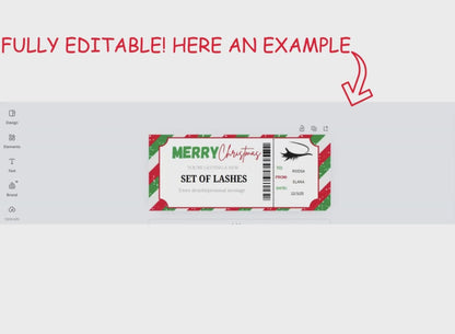 MERRY Christmas Amusement Theme Park  Gift Ticket - Printable Birthday Boarding Pass & Train Gift Voucher Template, Instant Download Certificate